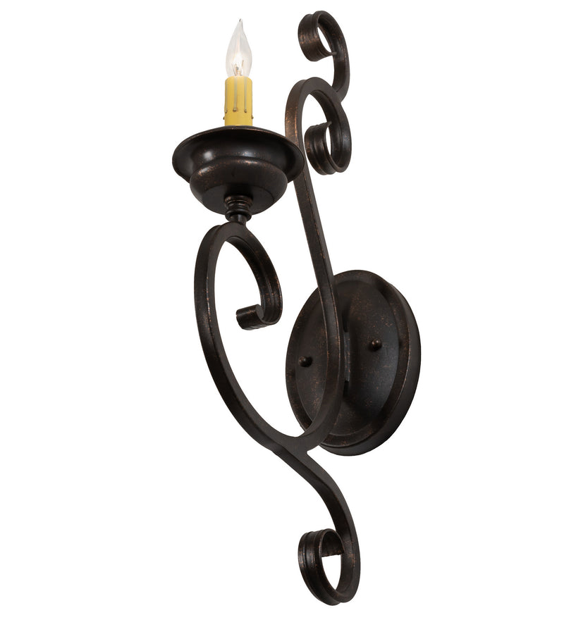Meyda Tiffany 120241 One Light Wall Sconce, Gilded Tobacco