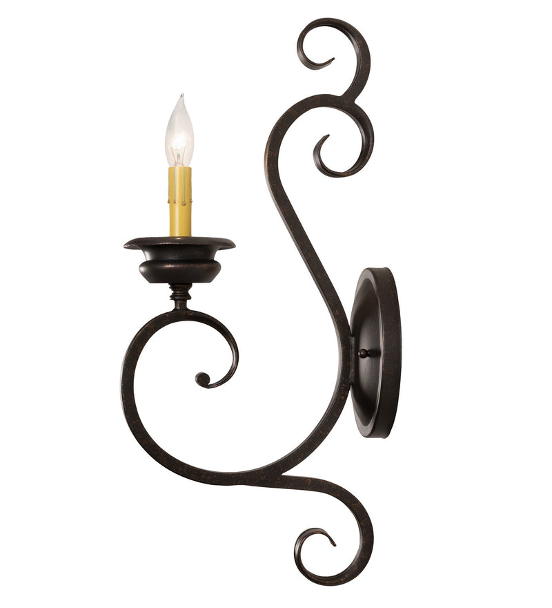 Meyda Tiffany 120241 One Light Wall Sconce, Gilded Tobacco