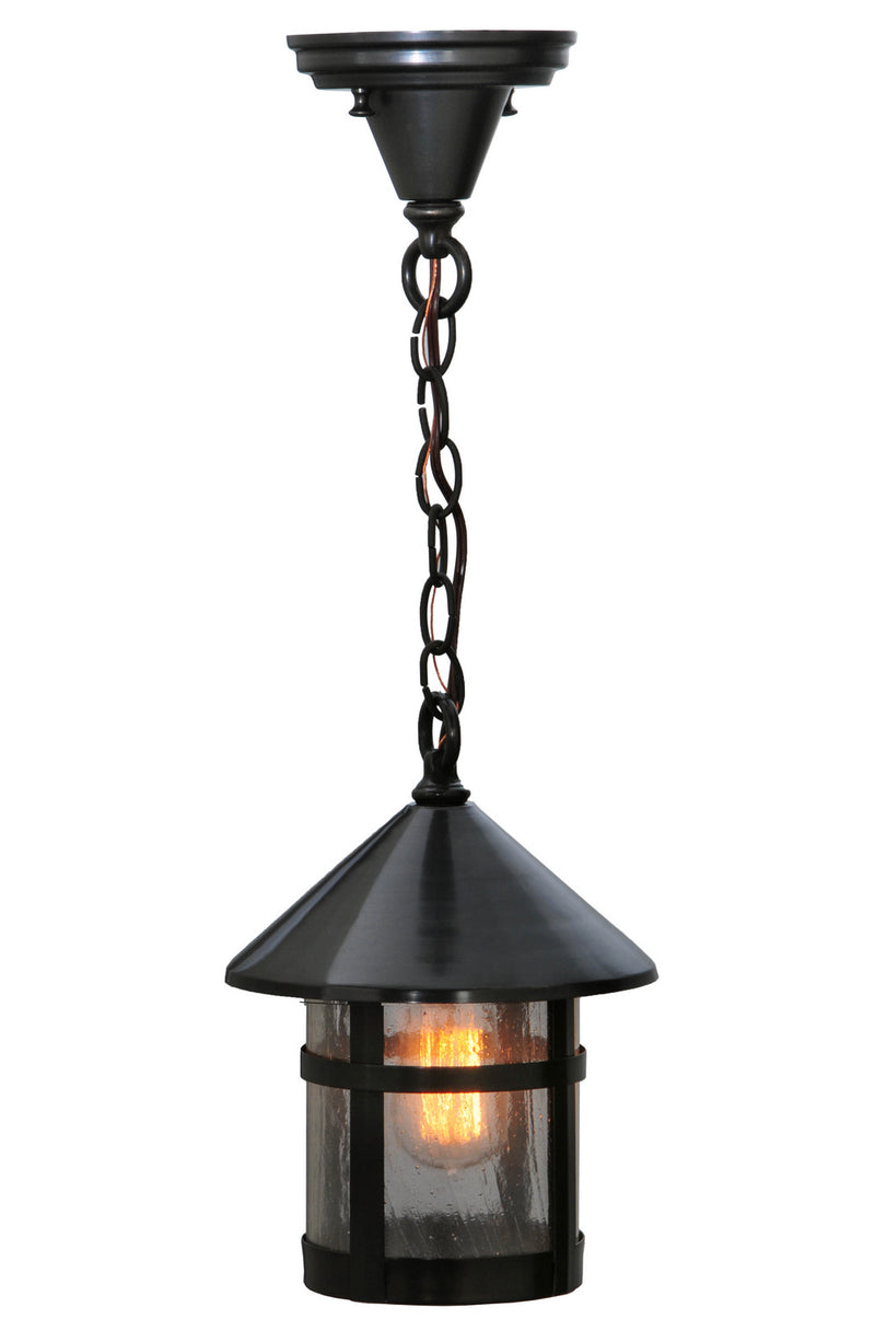 Meyda Tiffany 123995 One Light Pendant, Craftsman Brown