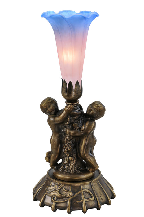 Meyda Tiffany 12454 One Light Mini Lamp, Mahogany Bronze
