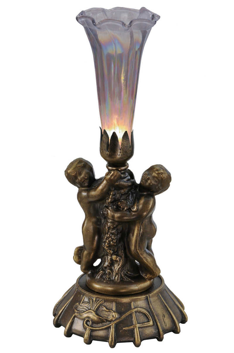Meyda Tiffany 12502 One Light Mini Lamp, Mahogany Bronze