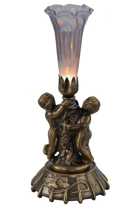 Meyda Tiffany 12502 One Light Mini Lamp, Mahogany Bronze