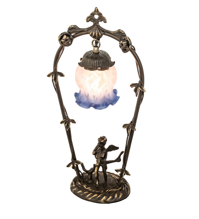 Meyda Tiffany 12655 One Light Accent Lamp, Mahogany Bronze