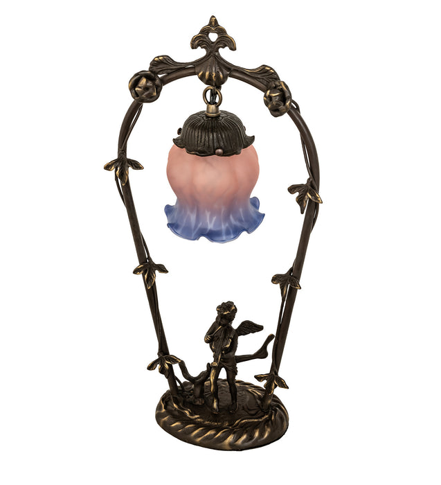 Meyda Tiffany 12655 One Light Accent Lamp, Mahogany Bronze