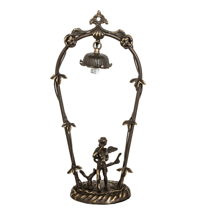 Meyda Tiffany 12655 One Light Accent Lamp, Mahogany Bronze