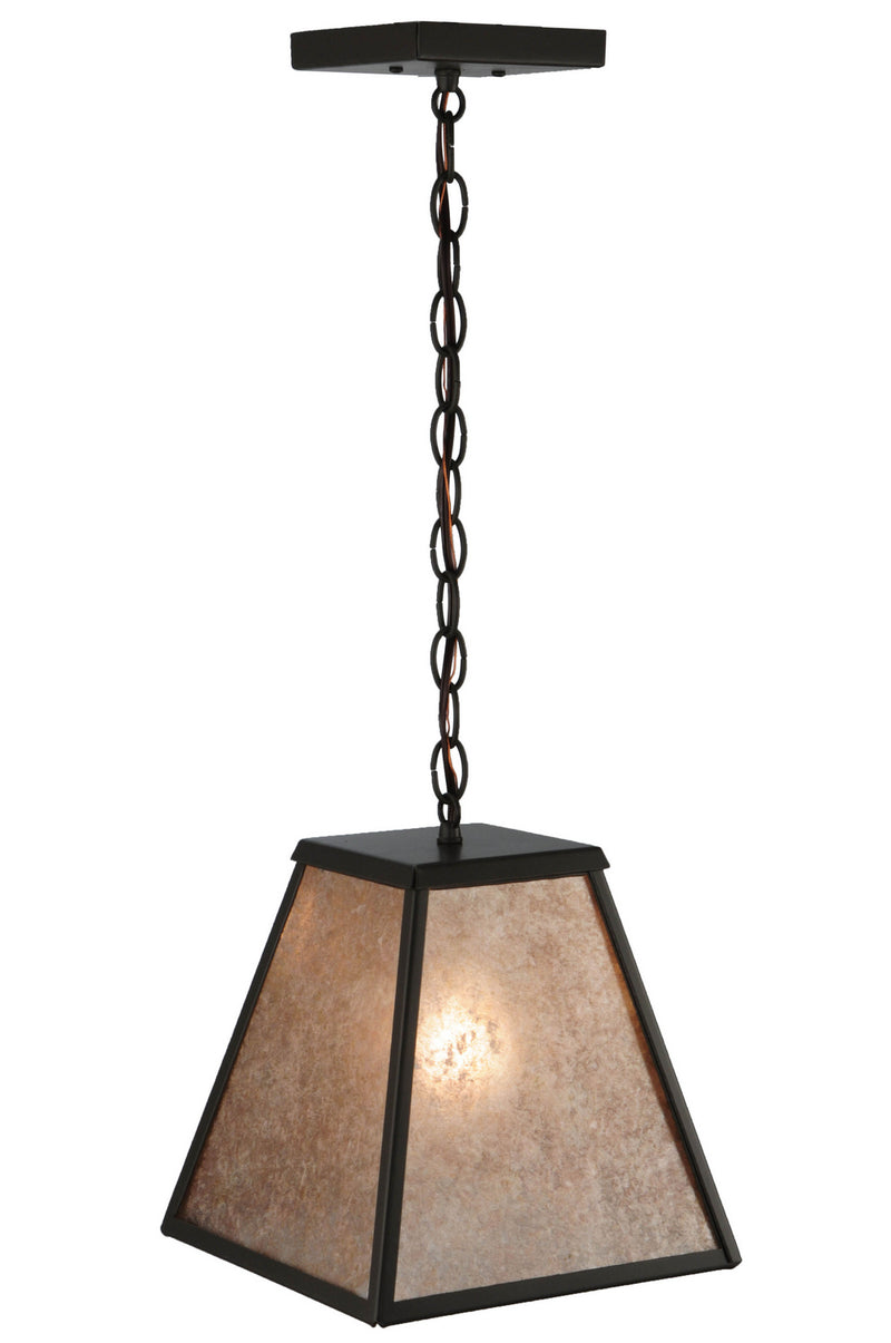Meyda Tiffany 126821 One Light Mini Pendant, Timeless Bronze