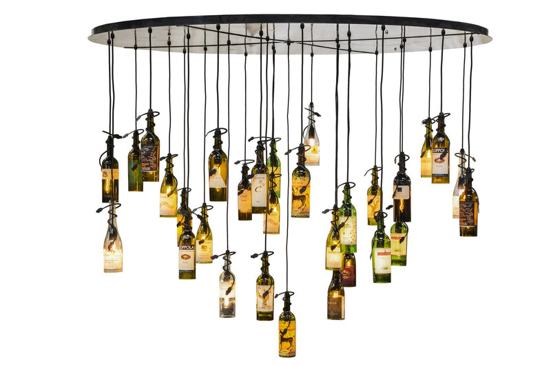 Meyda Tiffany 133795 30 Light Chandelier, Satin Clear