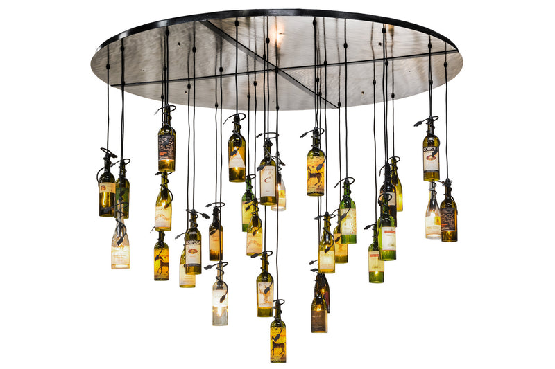 Meyda Tiffany 133795 30 Light Chandelier, Satin Clear
