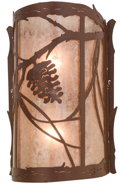 Meyda Tiffany 136272 Two Light Wall Sconce, Rust