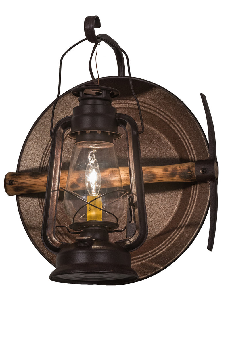 Meyda Tiffany 136391 One Light Wall Sconce, Distressed Rust
