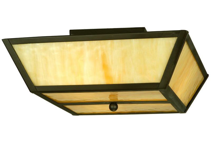 Meyda Tiffany 136919 Three Light Flushmount, Oil Rubbed Bronze