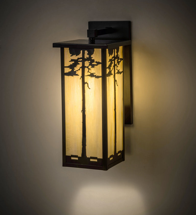 Meyda Tiffany 137145 One Light Wall Sconce, Craftsman Brown