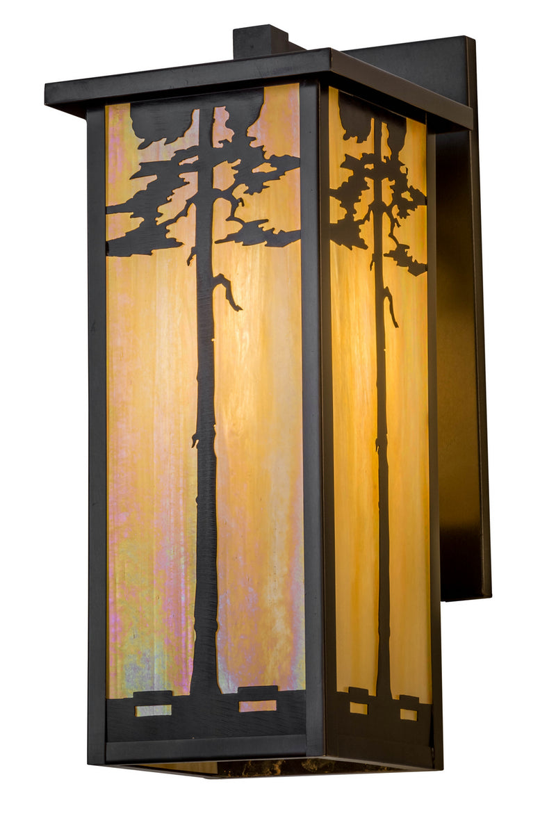 Meyda Tiffany 137145 One Light Wall Sconce, Craftsman Brown