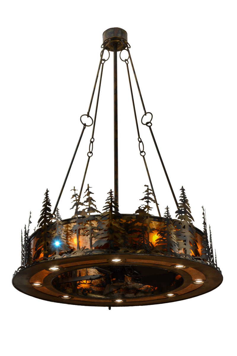 Meyda Tiffany 137589 20 Light Chandelier, Burnished Copper