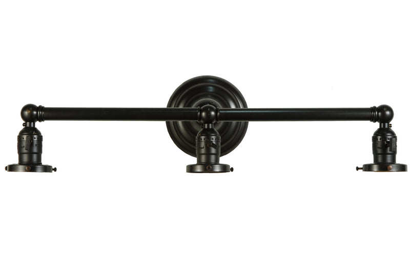 Meyda Tiffany 139922 Three Light Vanity Hardware, Craftsman Brown