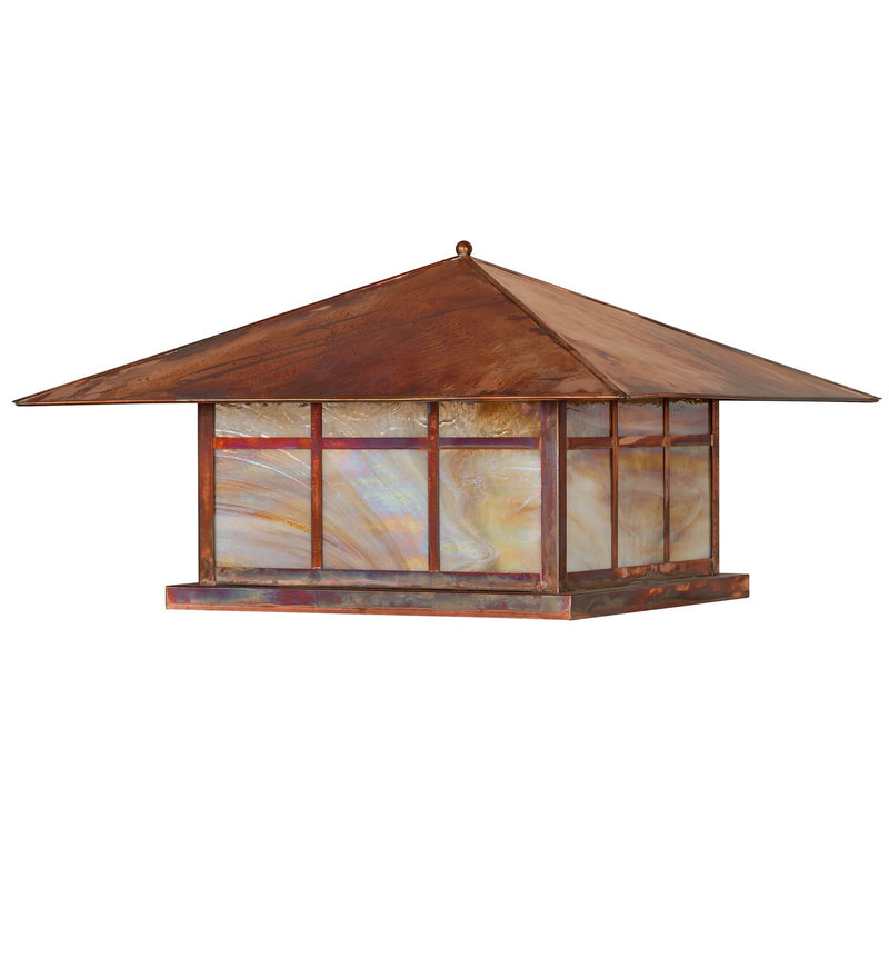 Meyda Tiffany 140329 Four Light Pier Mount, Vintage Copper