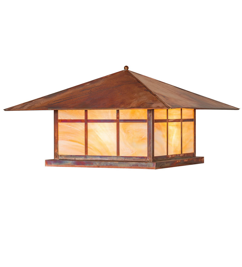 Meyda Tiffany 140329 Four Light Pier Mount, Vintage Copper