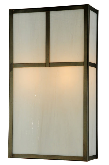 Meyda Tiffany 140767 Two Light Wall Sconce, Craftsman Brown