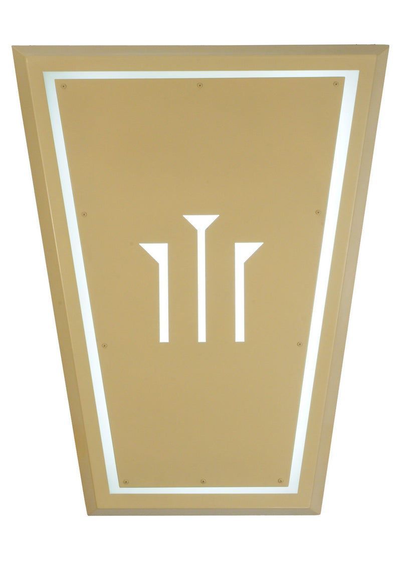 Meyda Tiffany 141072 LED Wall Sconce, Tan Gloss Powdercoat
