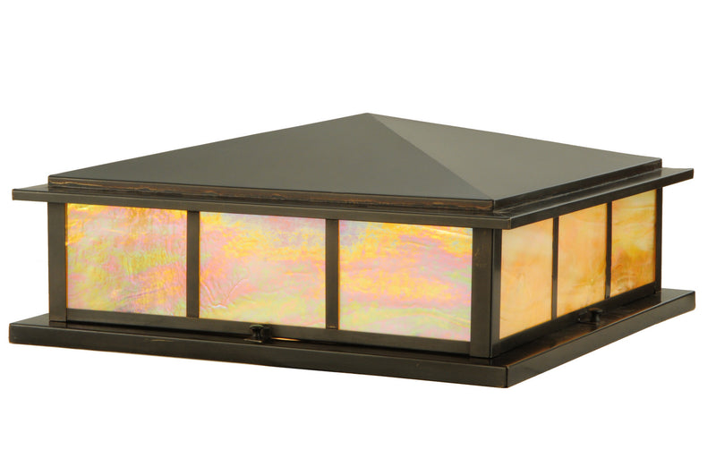 Meyda Tiffany 141666 Four Light Pier Mount, Craftsman Brown