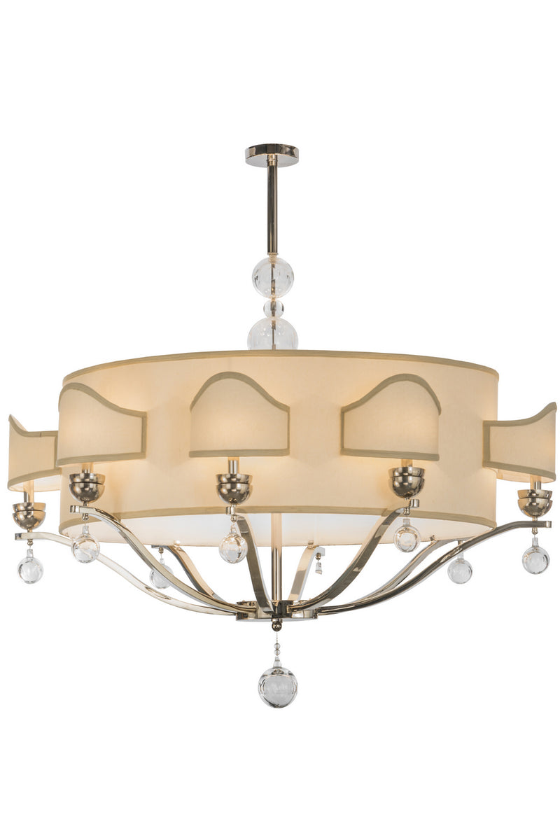 Meyda Tiffany 141785 16 Light Chandelier, Polished Nickel