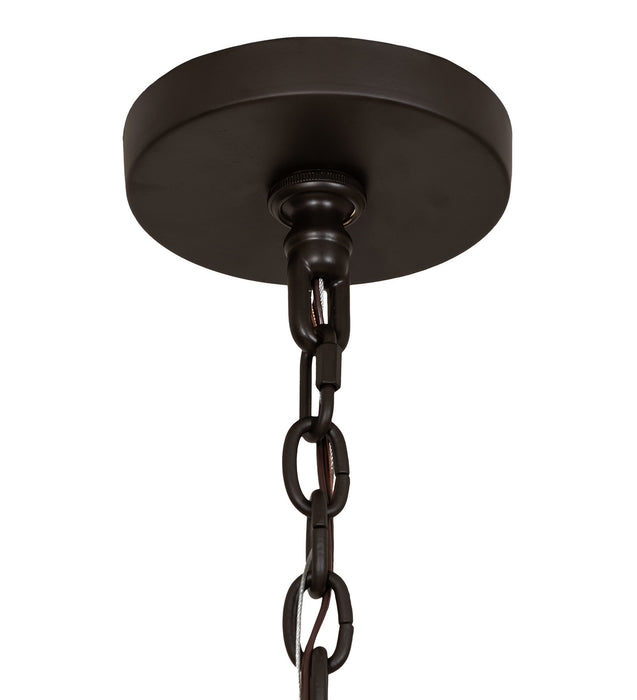 Meyda Tiffany 141829 Six Light Chandelier, Black Metal,Custom