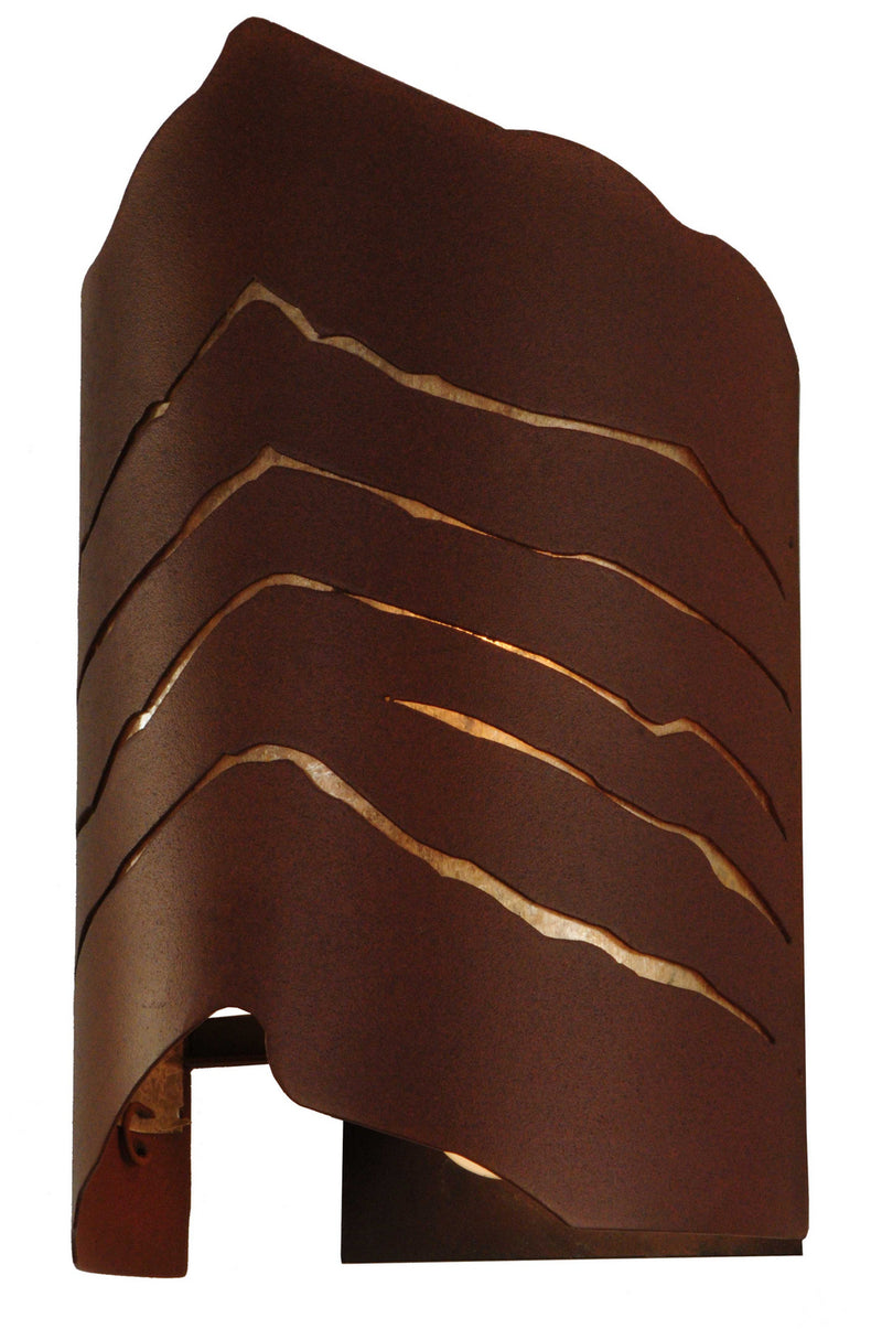 Meyda Tiffany 141850 Two Light Wall Sconce, Rust
