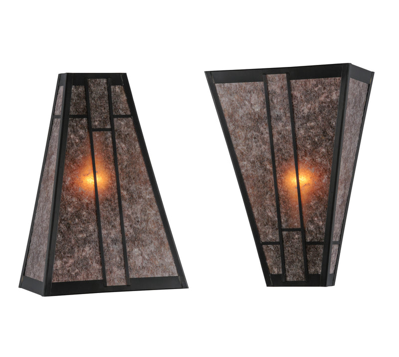 Meyda Tiffany 142006 One Light Wall Sconce, Craftsman Brown