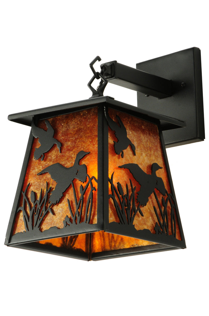 Meyda Tiffany 142024 One Light Wall Sconce, Textured Black
