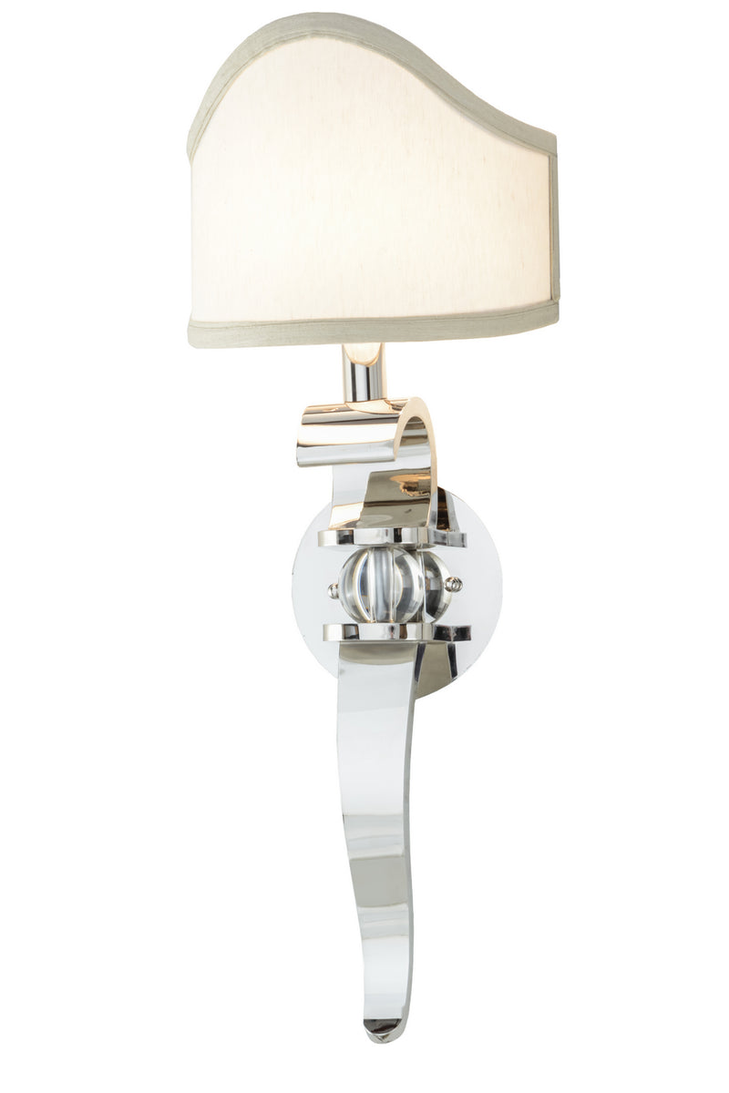 Meyda Tiffany 142037 One Light Wall Sconce, Polished Nickel