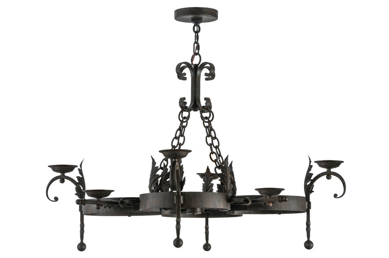 Meyda Tiffany 142060 Eight Light Chandelier Hardware, Classic Rust
