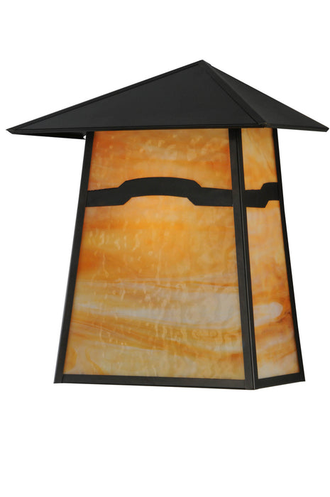 Meyda Tiffany 142728 One Light Wall Sconce, Craftsman Brown