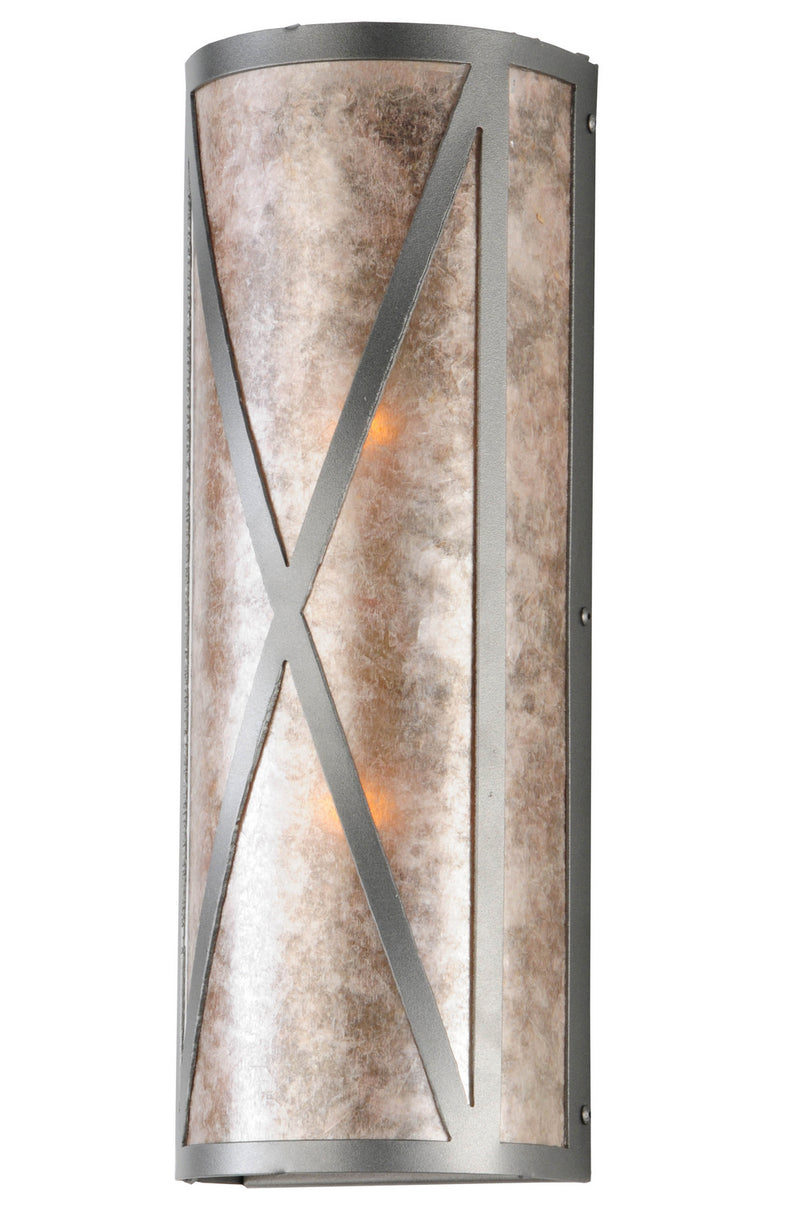 Meyda Tiffany 142848 Two Light Wall Sconce, Pewter