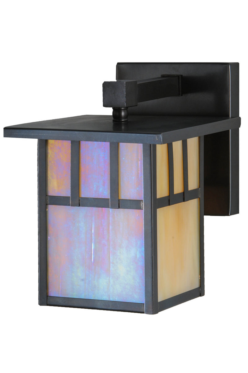 Meyda Tiffany 142865 One Light Wall Sconce, Craftsman Brown