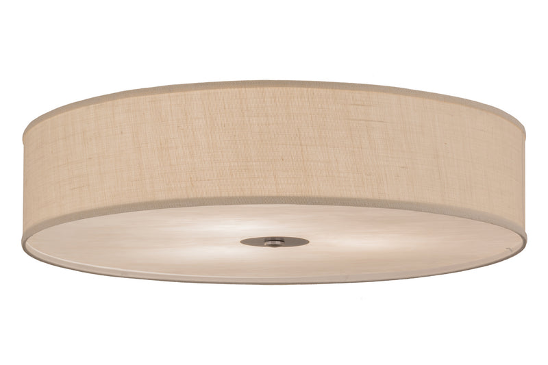 Meyda Tiffany 143290 Three Light Flushmount, Nickel