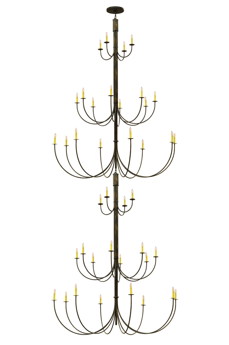 Meyda Tiffany 143565 40 Light Chandelier, Timeless Bronze
