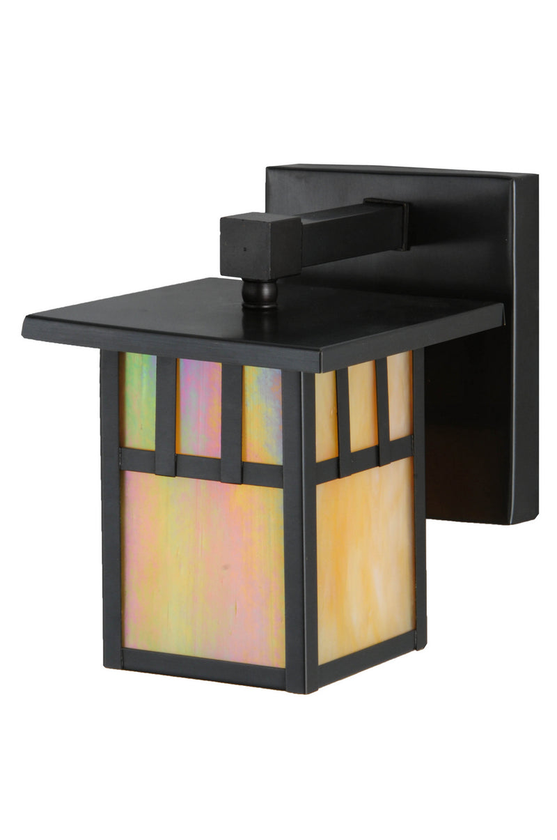Meyda Tiffany 142866 One Light Wall Sconce, Craftsman Brown