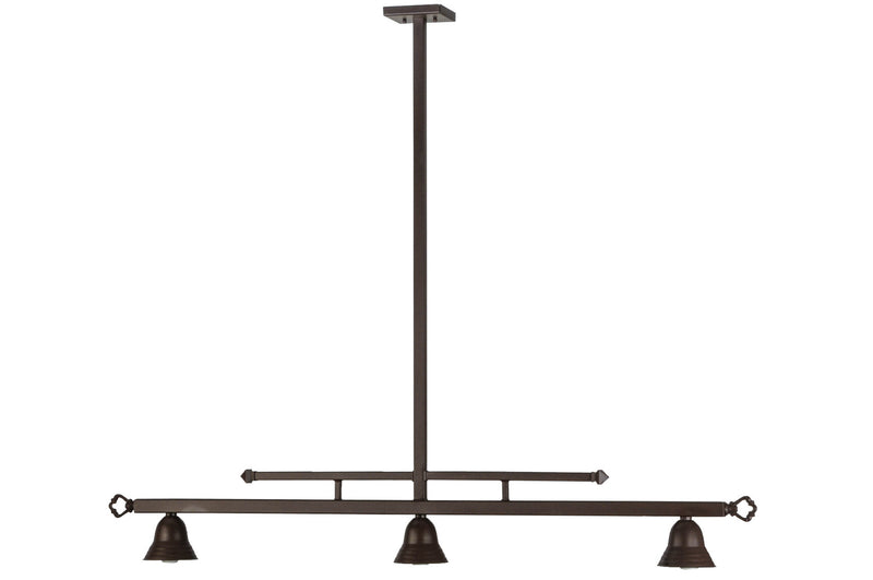 Meyda Tiffany 143852 Three Light Island Pendant Hardware, Cafe Noir