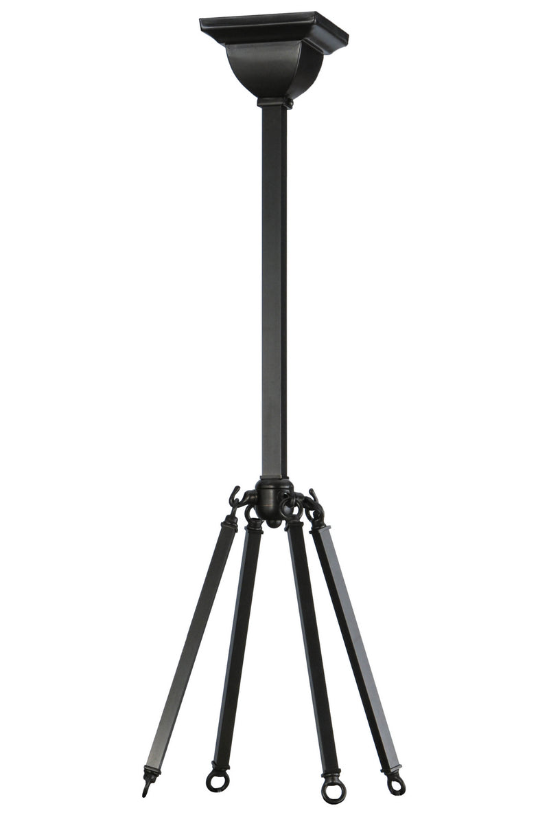 Meyda Tiffany 144264 Two Light Pendant Hardware, Craftsman Brown