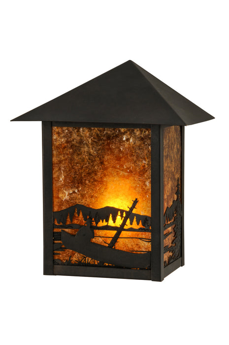 Meyda Tiffany 144799 One Light Wall Sconce, Craftsman Brown