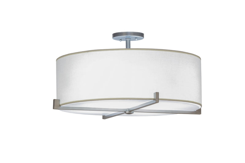 Meyda Tiffany 145105 Four Light Pendant, Brushed Nickel