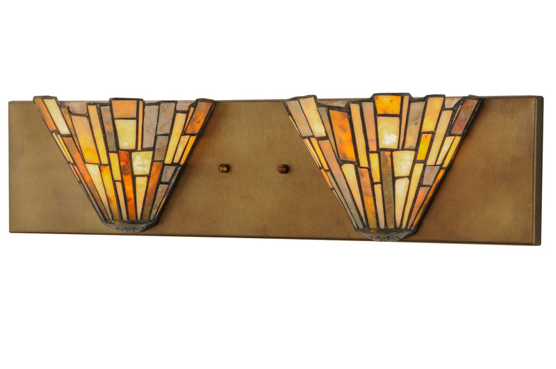 Meyda Tiffany 145112 Two Light Wall Sconce, Antique Copper