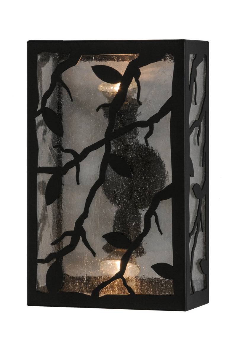 Meyda Tiffany 145124 Two Light Wall Sconce, Blackwash