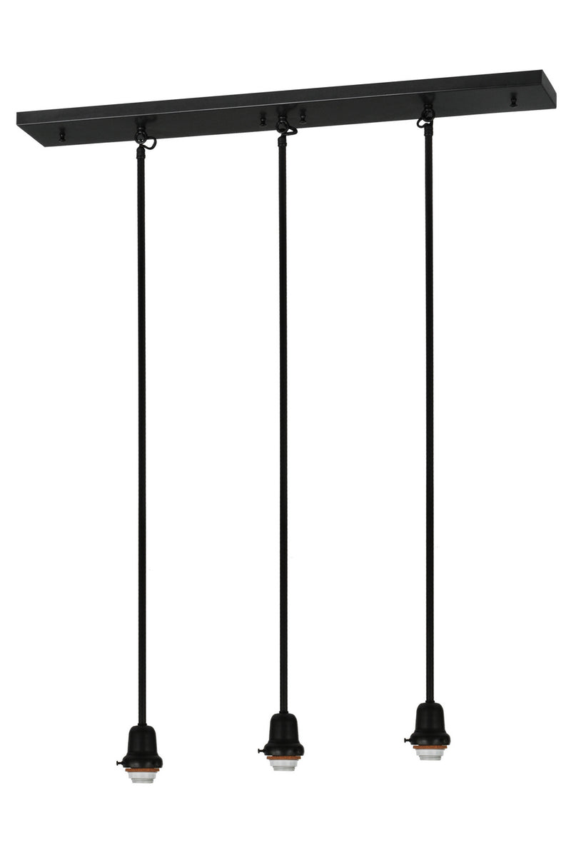 Meyda Tiffany 145162 Three Light Island Pendant Hardware, Craftsman Brown