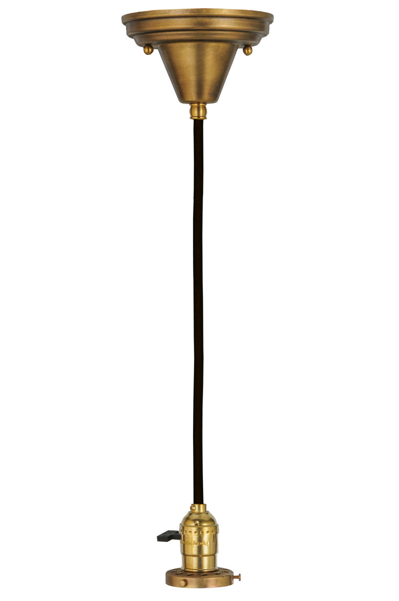 Meyda Tiffany 145207 One Light Pendant Hardware, Natural Brass