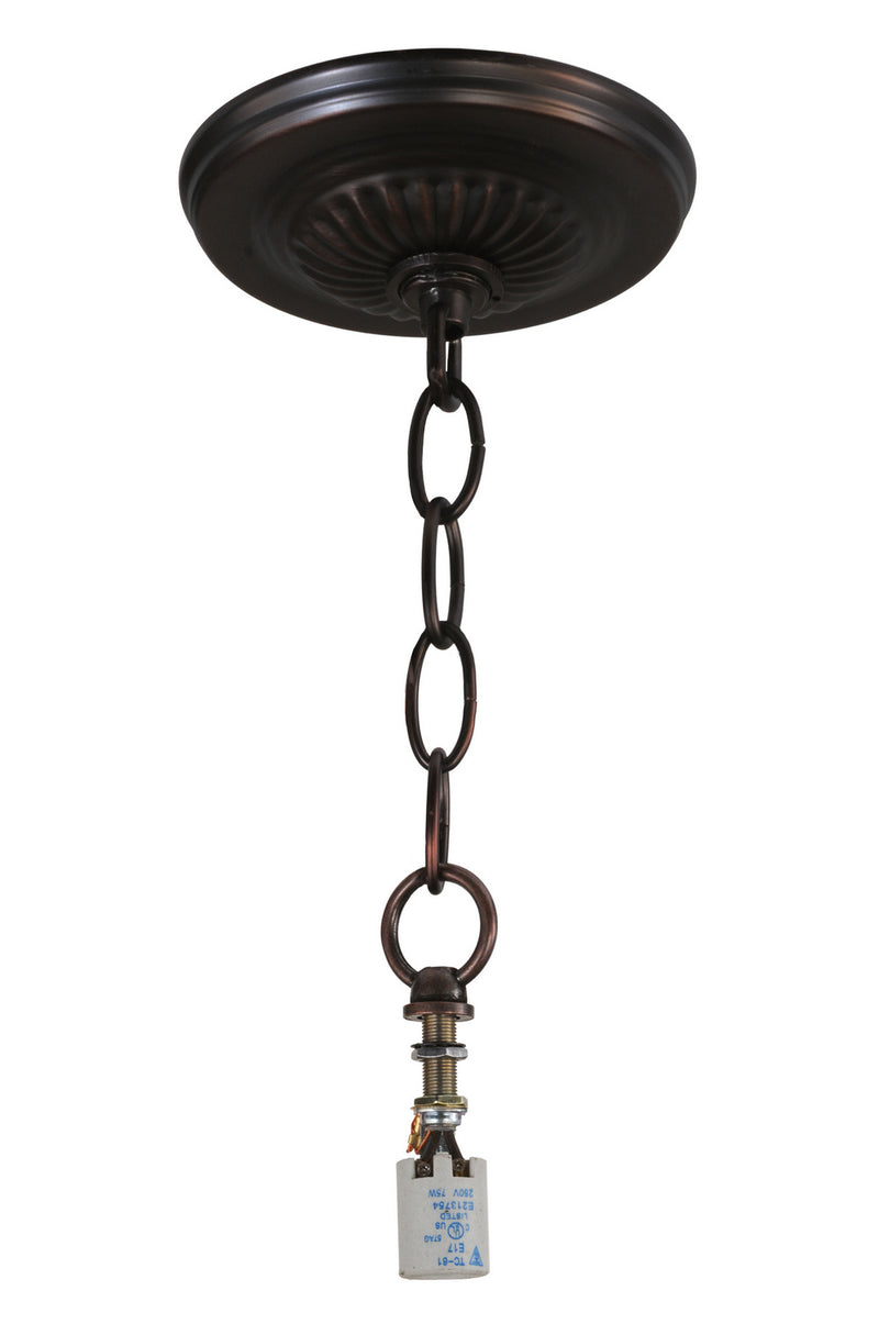 Meyda Tiffany 145445 One Light Pendant Hardware, Steel