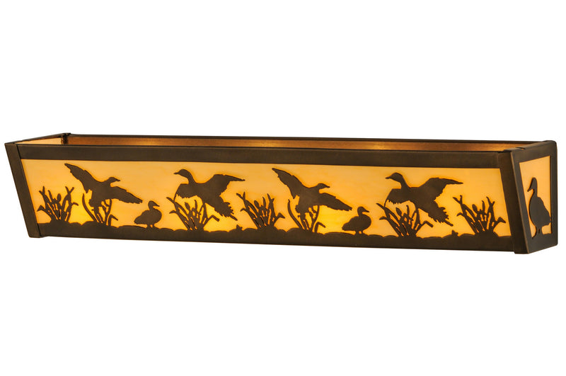 Meyda Tiffany 145714 Four Light Vanity, Antique Copper