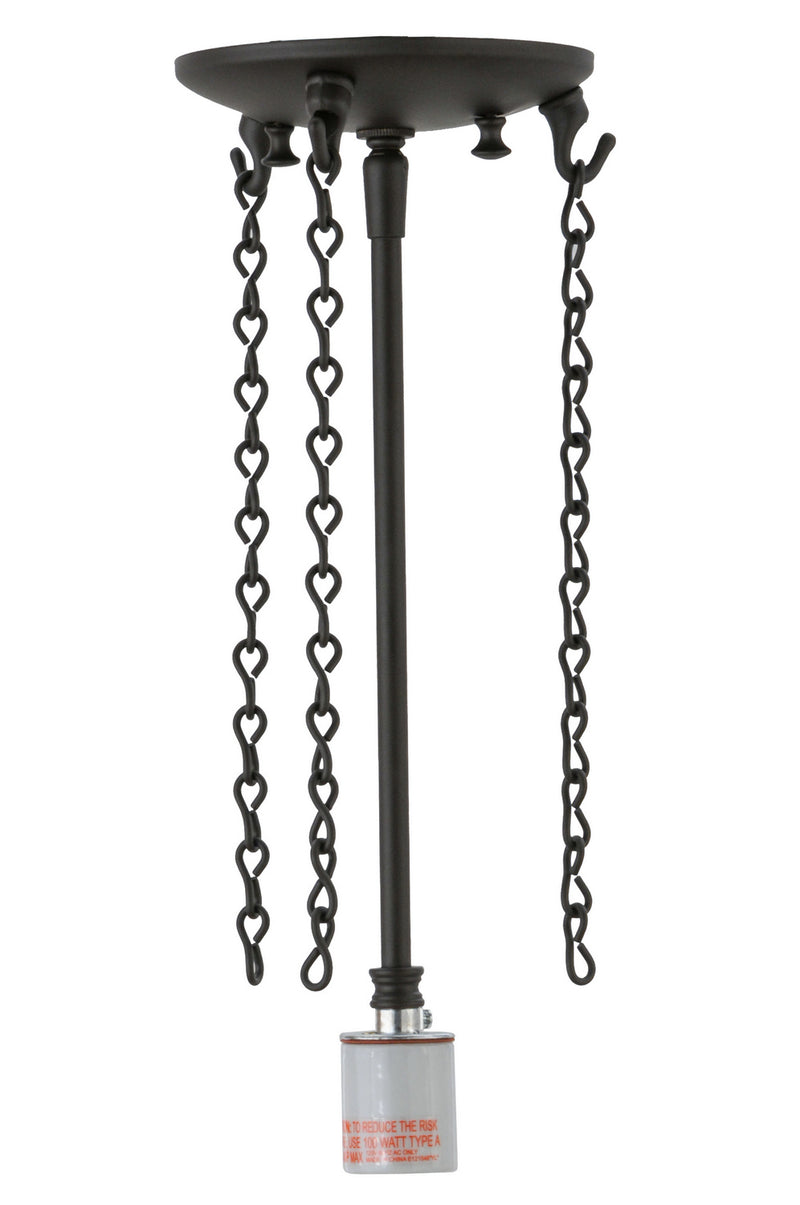 Meyda Tiffany 146081 One Light Pendant Hardware, Oil Rubbed Bronze