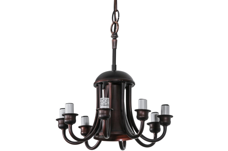 Meyda Tiffany 14719 Nine Light Chandelier Hardware, Mahogany Bronze