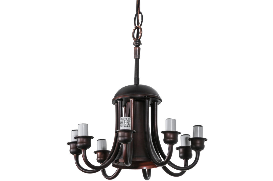 Meyda Tiffany 14719 Nine Light Chandelier Hardware, Mahogany Bronze